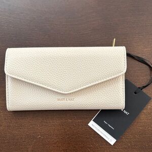 Matt & Nat Textured Cream Wallet